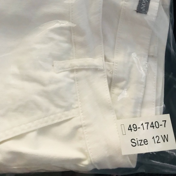 Jessica London White Jeans pants Stretch Size 12W New With Tags - Picture 13 of 15